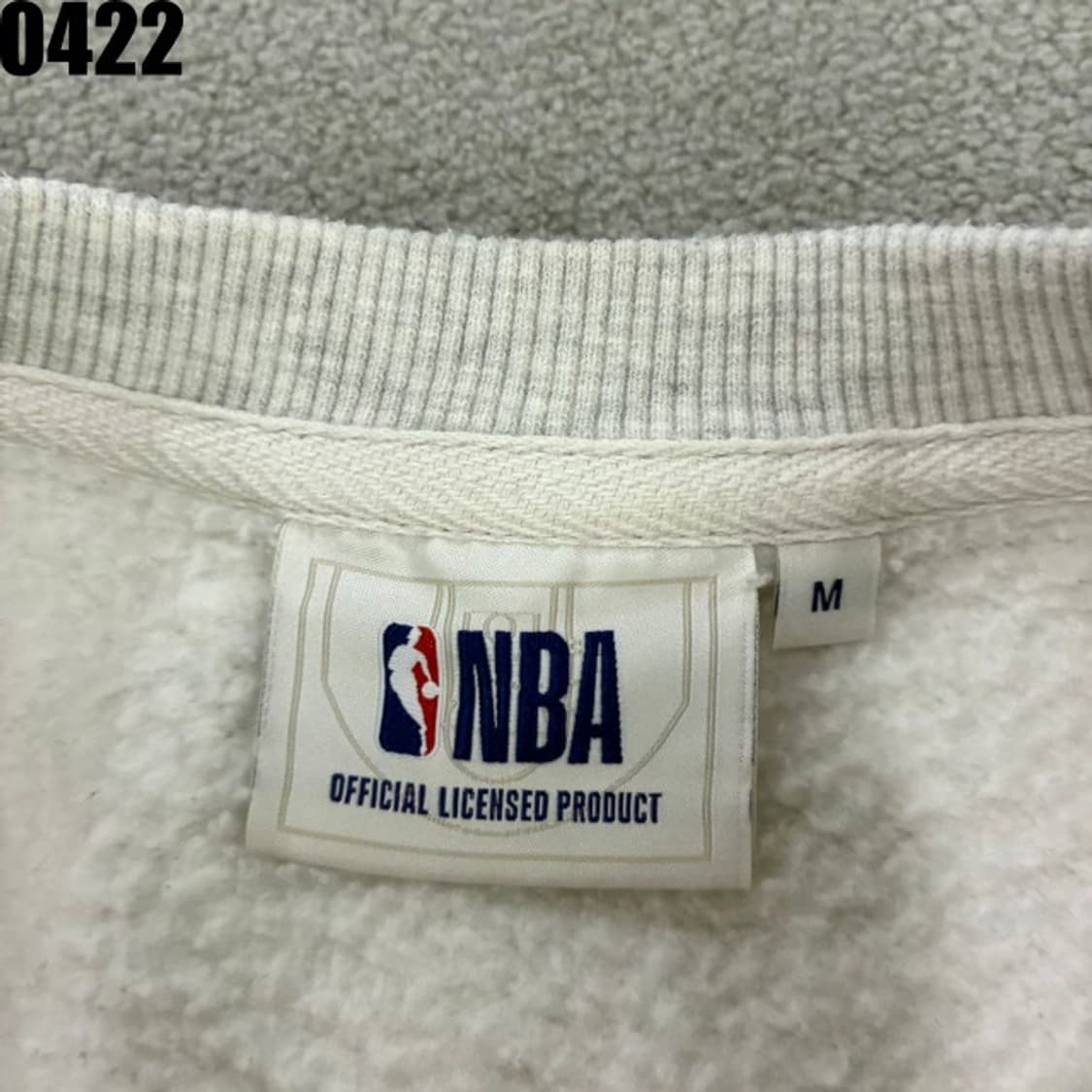 NBA HWC 맨투맨 티셔츠 회색 m 상품이미지3