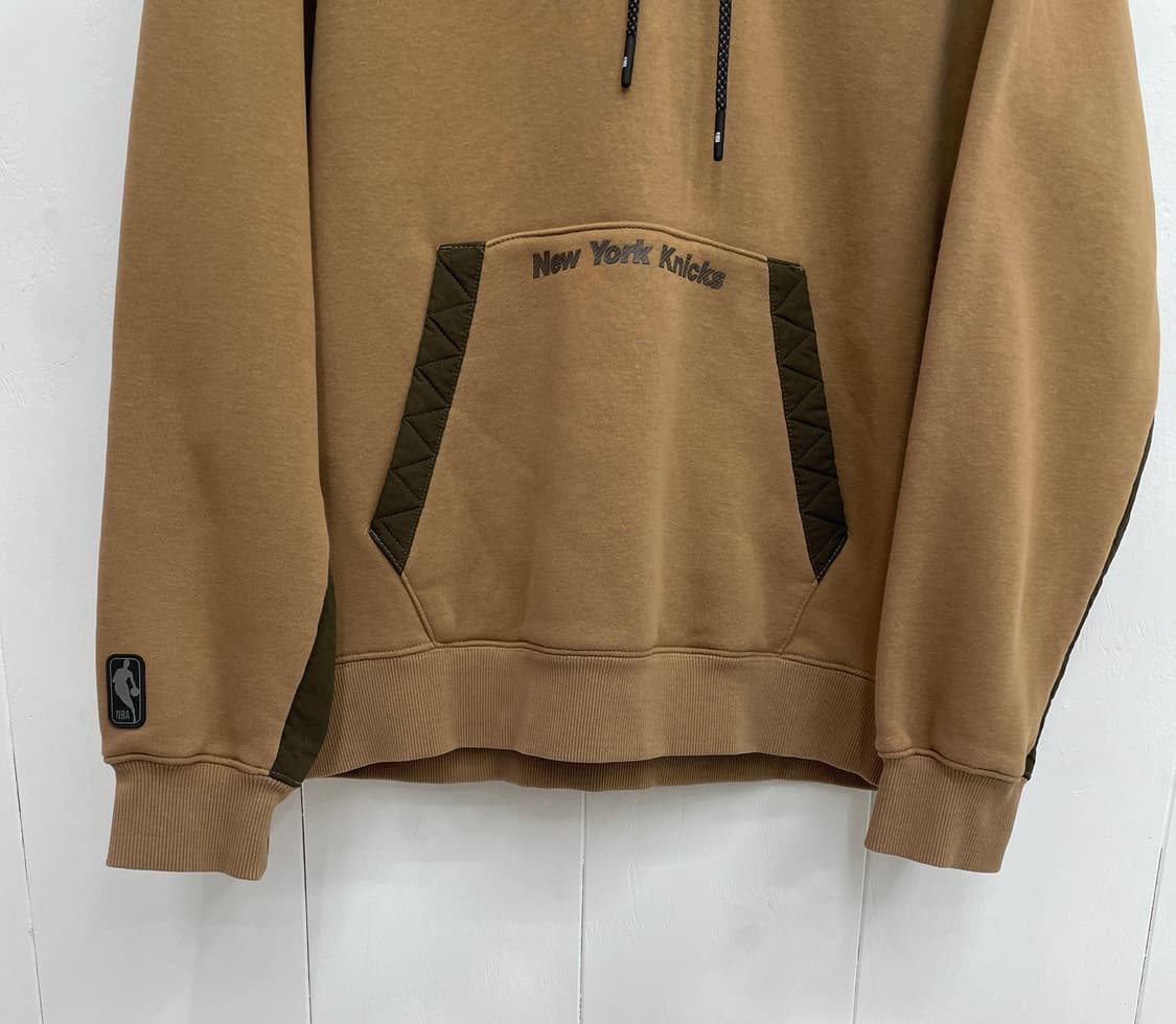 NBA Style 뉴욕 닉스 기모 후드 티셔츠 브라운 상품이미지6