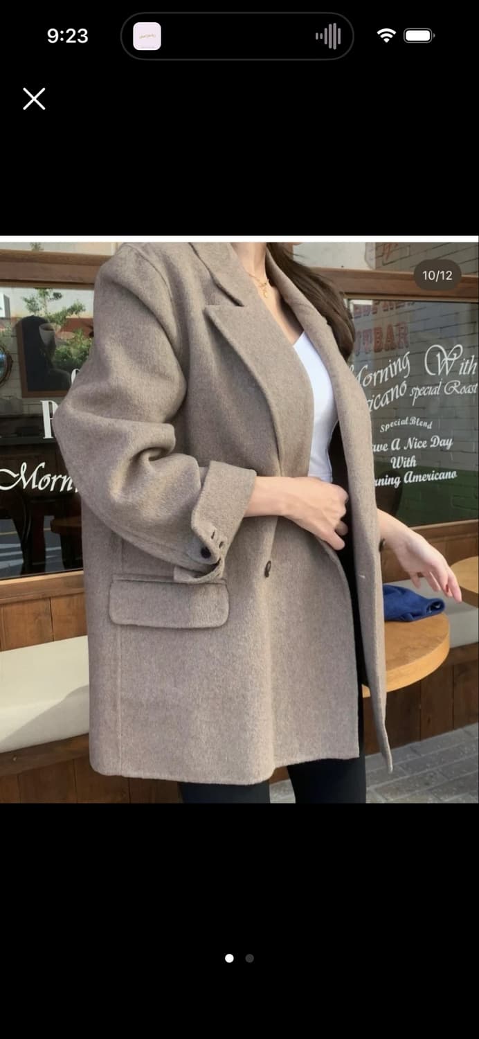 캐시미어 더블 반코트 상품이미지1