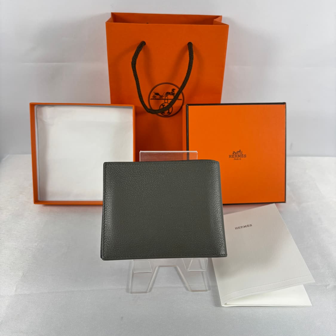 (풀구성,정품보증서)에르메스 시티즌 블루드프랑스 반지갑 그리스 상품이미지2