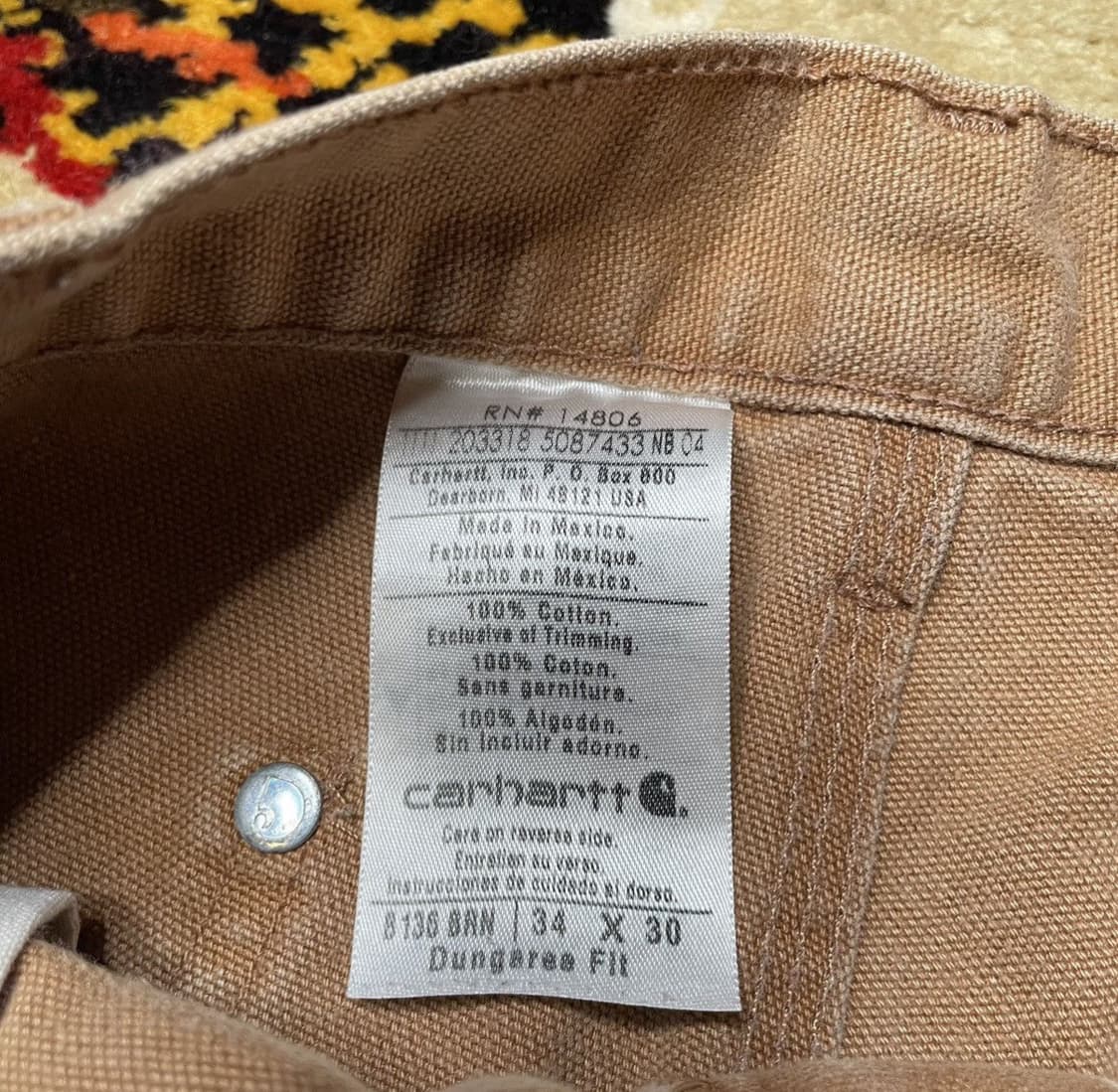 칼하트 더블니 Brown Fade (34X30) 상품이미지8