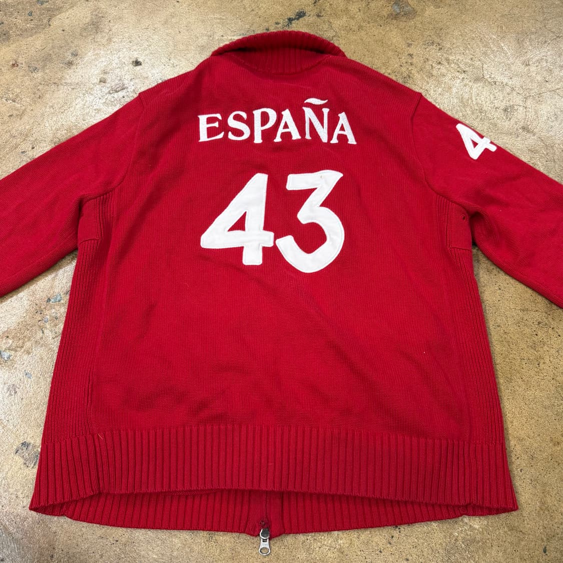 폴로 랄프로렌 레드 에스파냐 니트 집업  상품이미지4