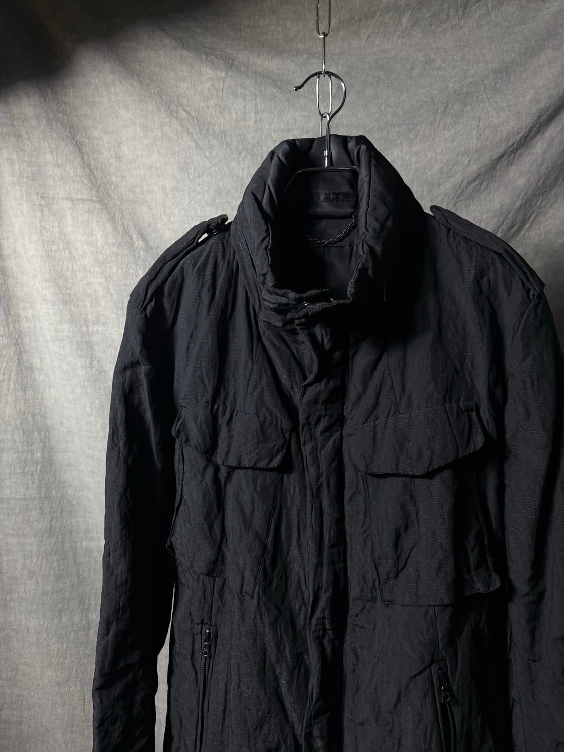 THE VIRIDI-ANNE Crinkled Field Jacket    상품이미지5