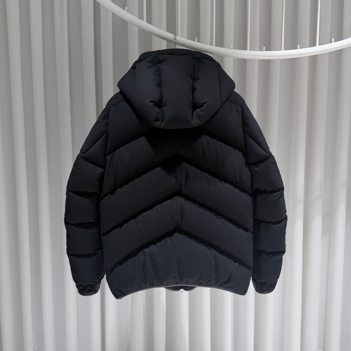 (A+/48) / 톰포드 캐시미어 울 블렌드 패딩 자켓 블랙 상품이미지7