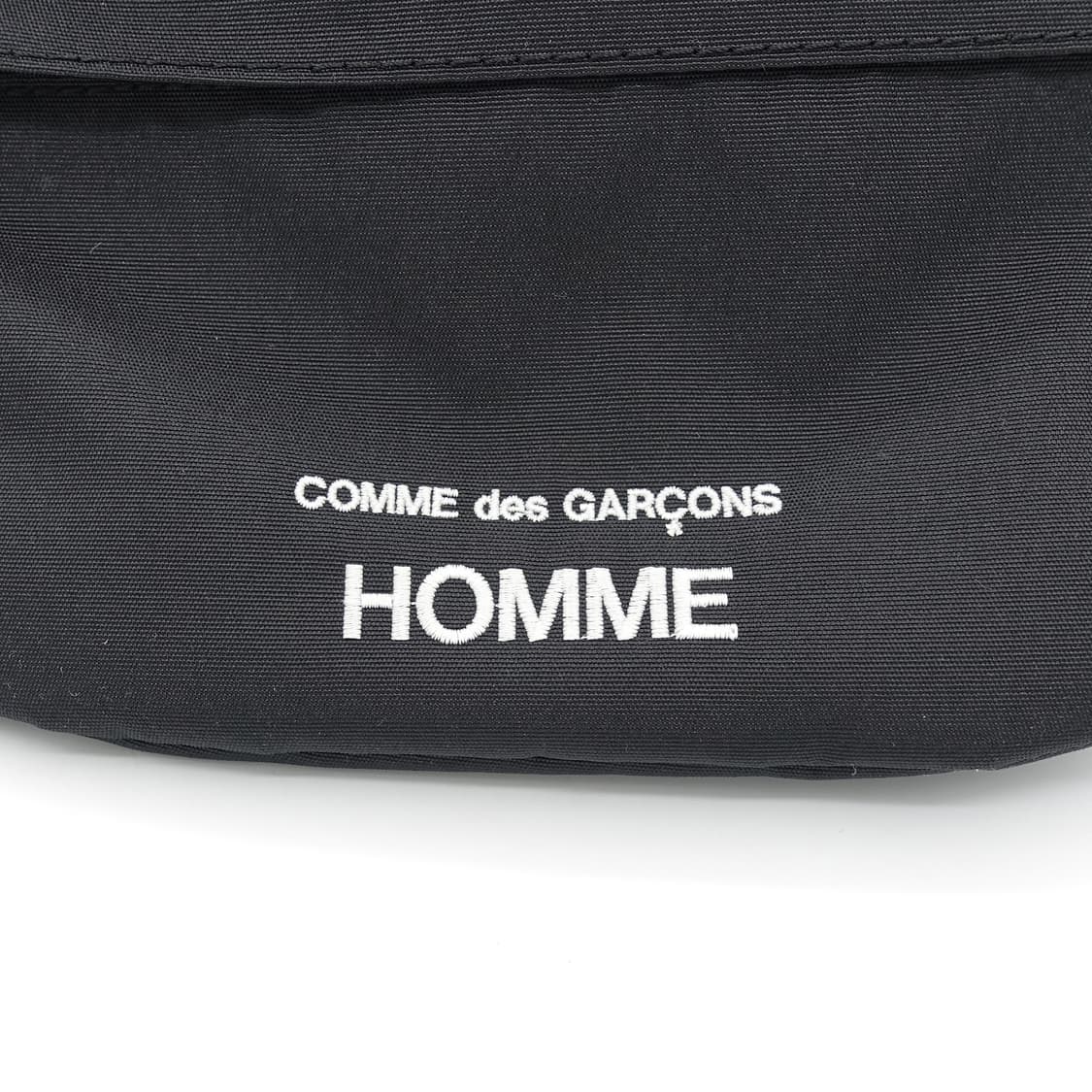 COMMEDESGARCONS 꼼데가르송 옴므 블랙 코듀라 웨이스트 벨트백 상품이미지4