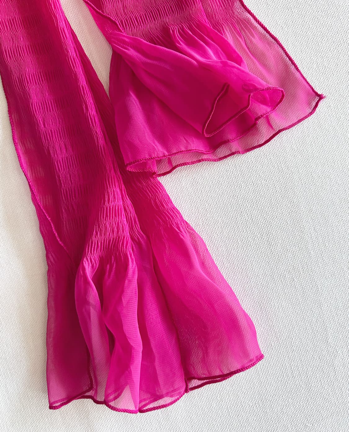 JPV shirring pink scarf 상품이미지2