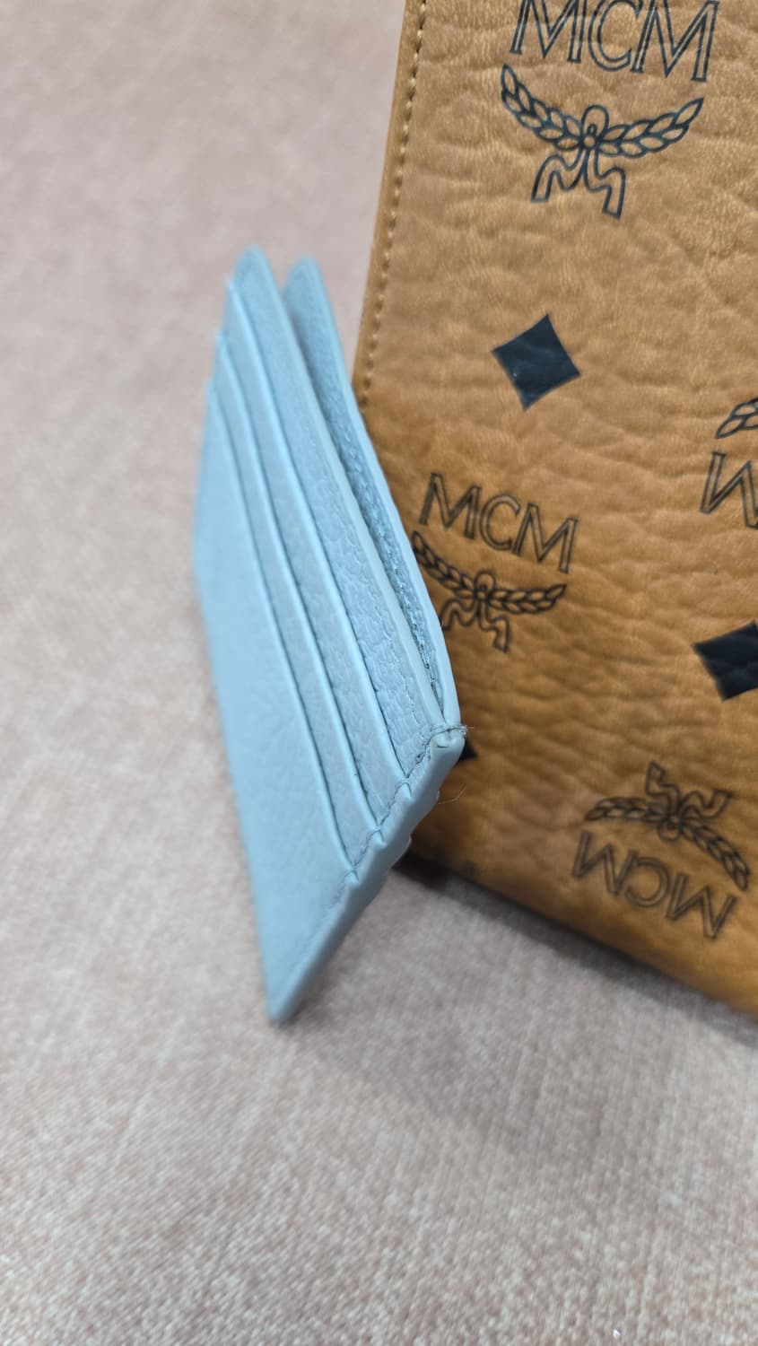 메종 마르지엘라 스티치 카드 홀더 블루 상품이미지5