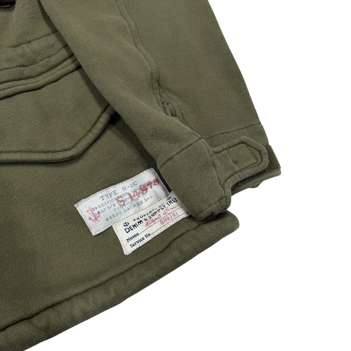 데님앤서플라이 랄프로렌 성조기 야상자켓 카키 S 상품이미지3