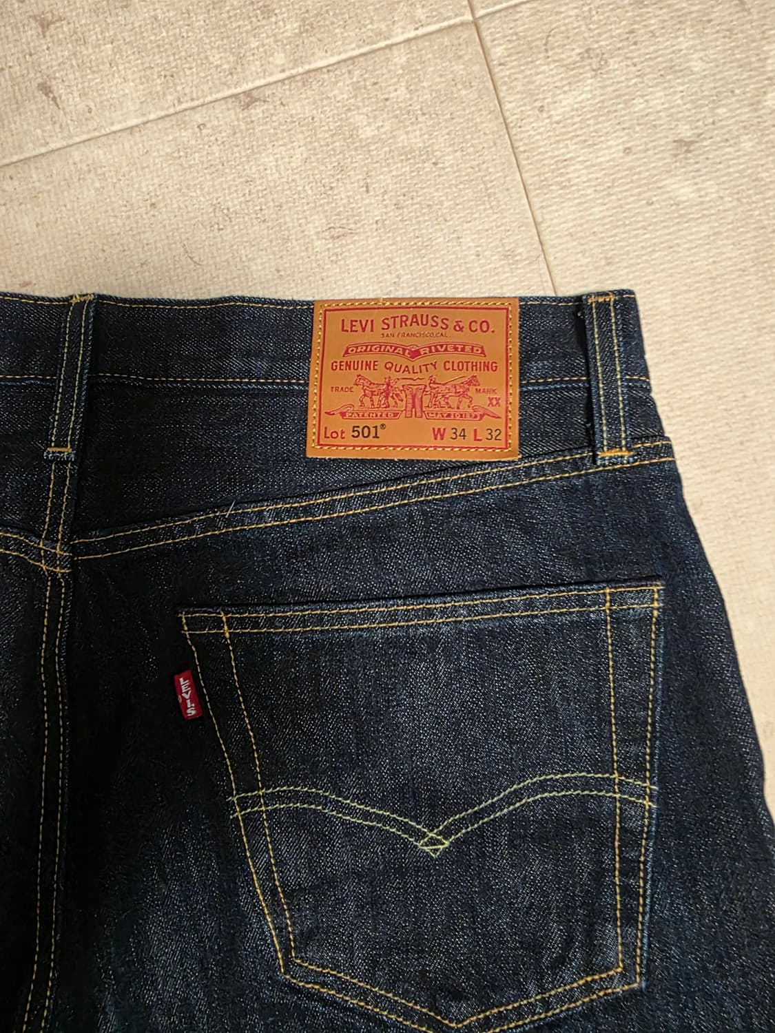 리바이스 프리미엄 34/32 501-1484 데님 팔아요 상품이미지4