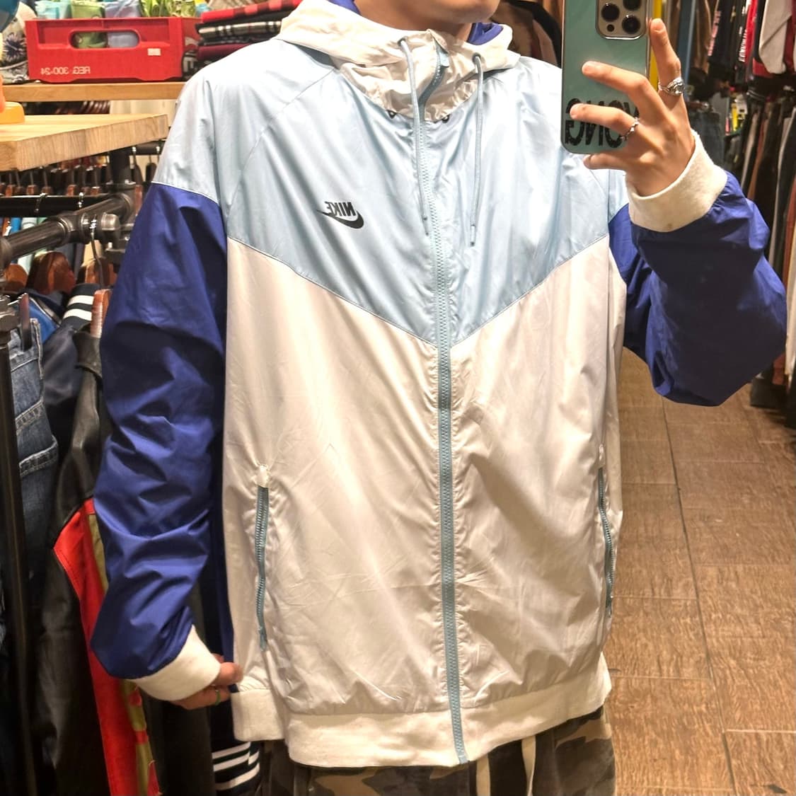 [HI] 나이키 바람막이 스카이블루 상품이미지4