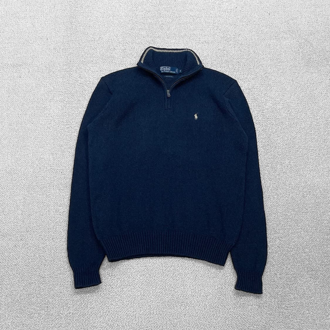 폴로 랄프로렌 포니 로고 코튼 하프집업 니트 상품이미지1