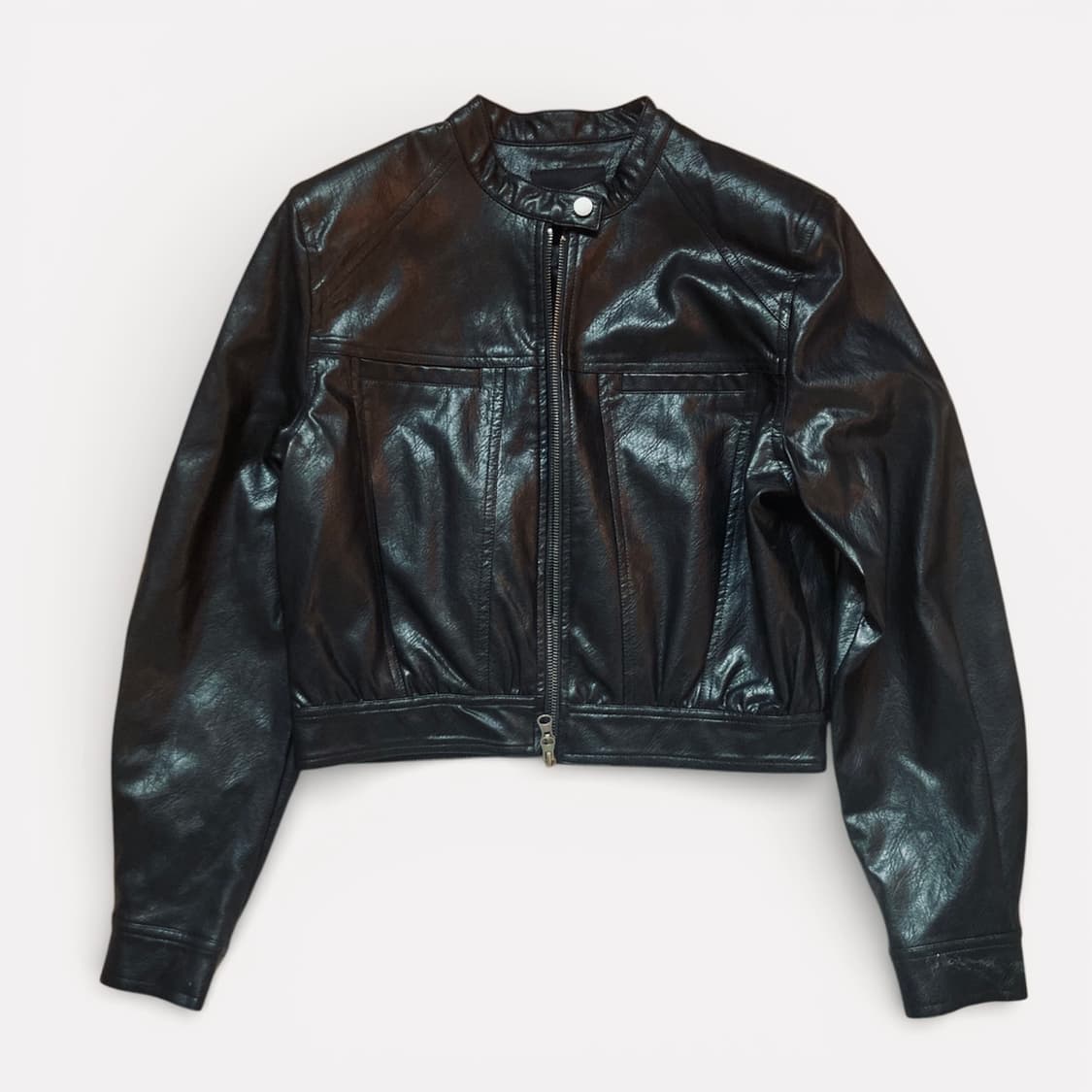 레이브 레더 라이더 크롭 자켓 상품이미지7