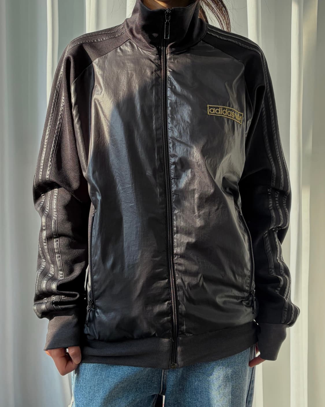 [M]아디다스 트레포일 나일론 검골 트랙탑 져지 상품이미지2