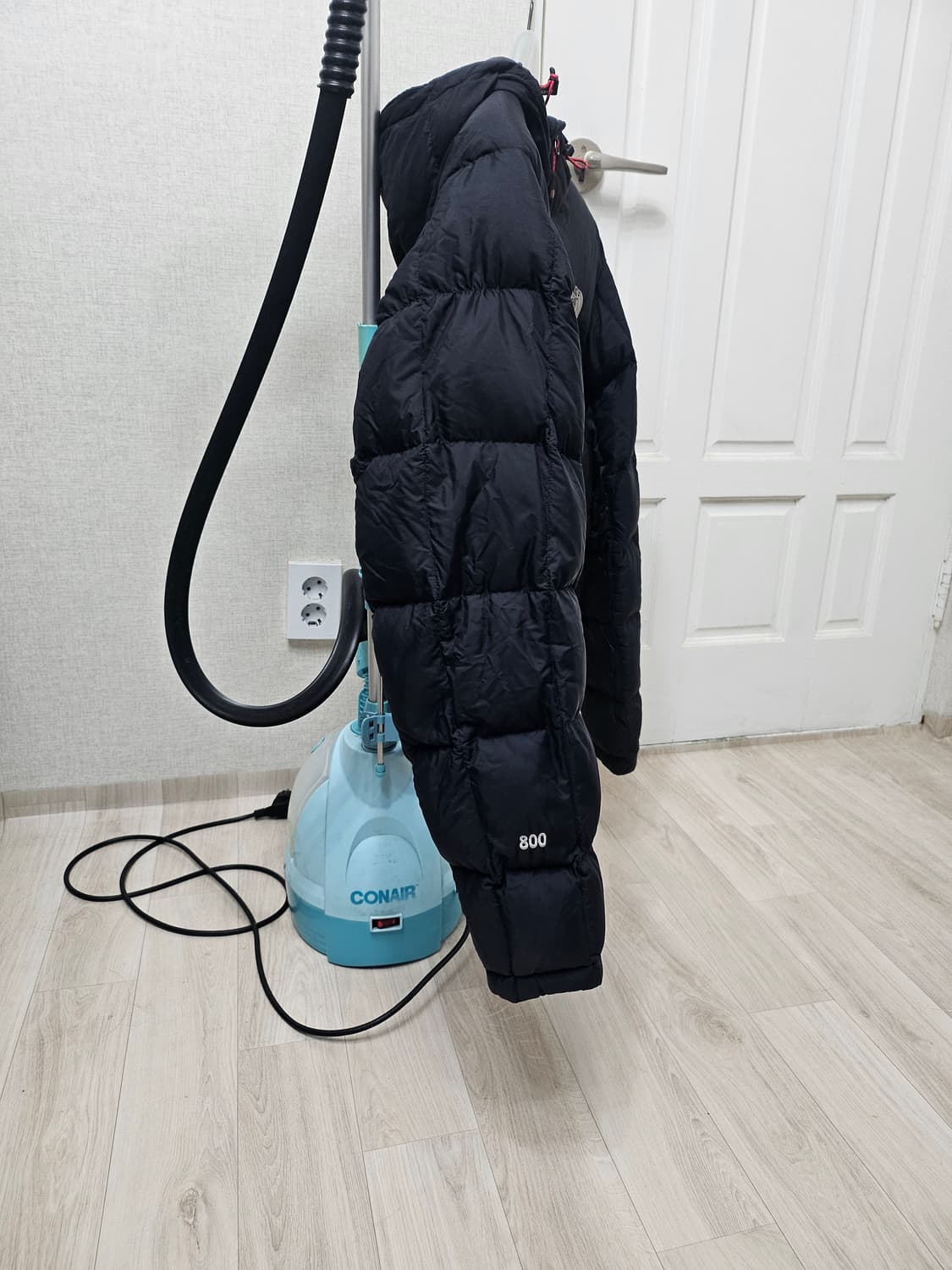 (100)L☆초대장급☆ 노스페이스 800써밋 2중지퍼 [블랙]구스다운패딩 상품이미지5