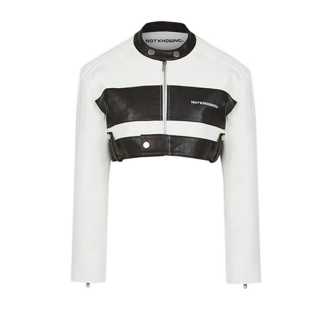 낫노잉 레이싱 크롭 자켓 상품이미지1