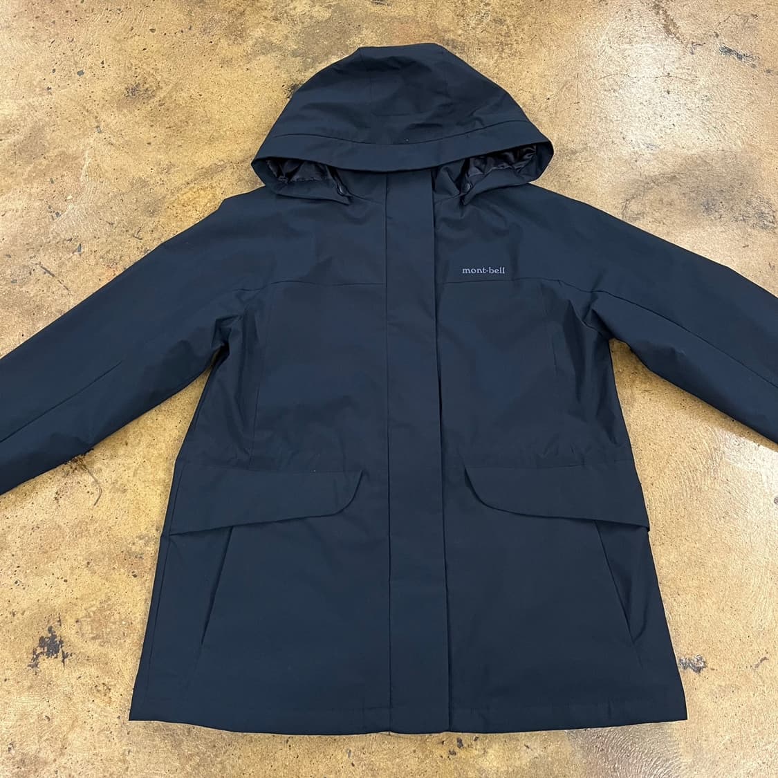 [정품/95] 몽벨 후드 바람막이 블랙 b17 상품이미지3