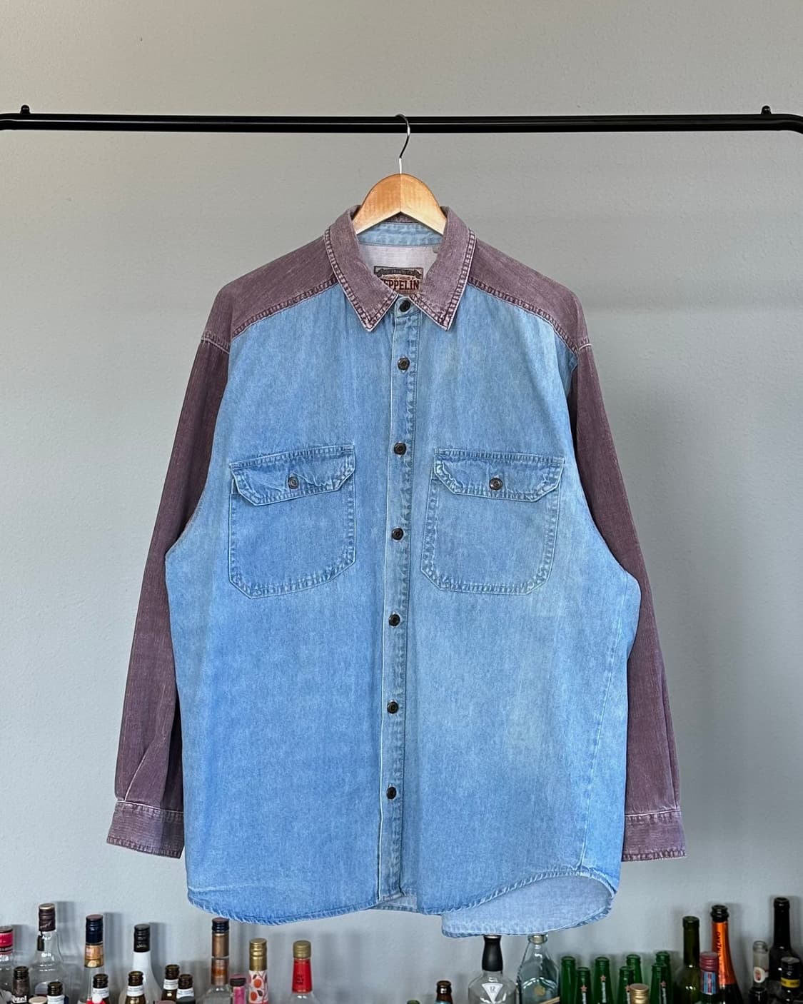 [XL]zeppelin 90s 빈티지 코듀로이 데님 셔츠 상품이미지1