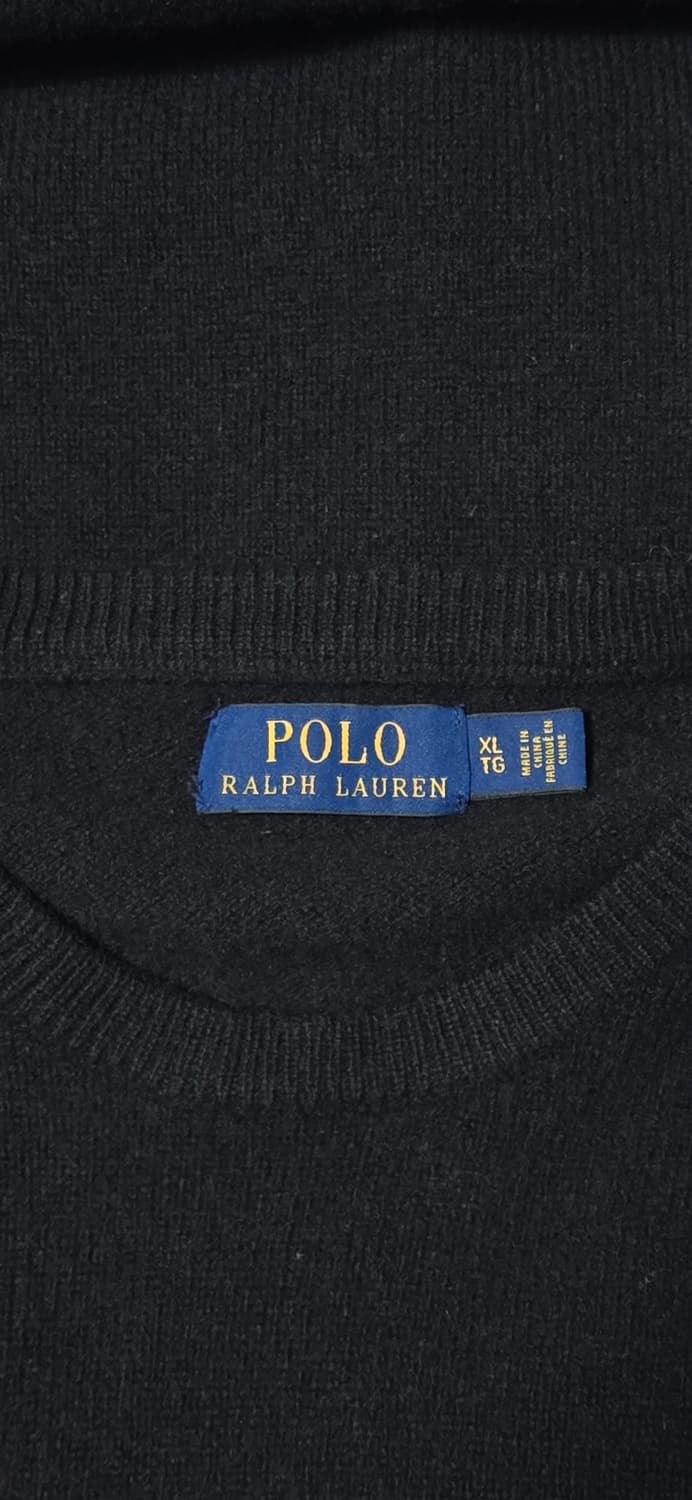 폴로 랄프로렌 블랙 크루넥 니트 XL 상품이미지3