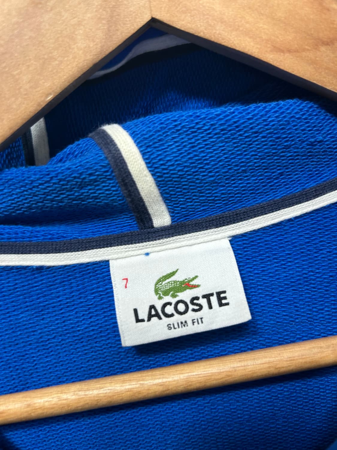 라코스테 후드집업 상의 블루 XL  상품이미지3