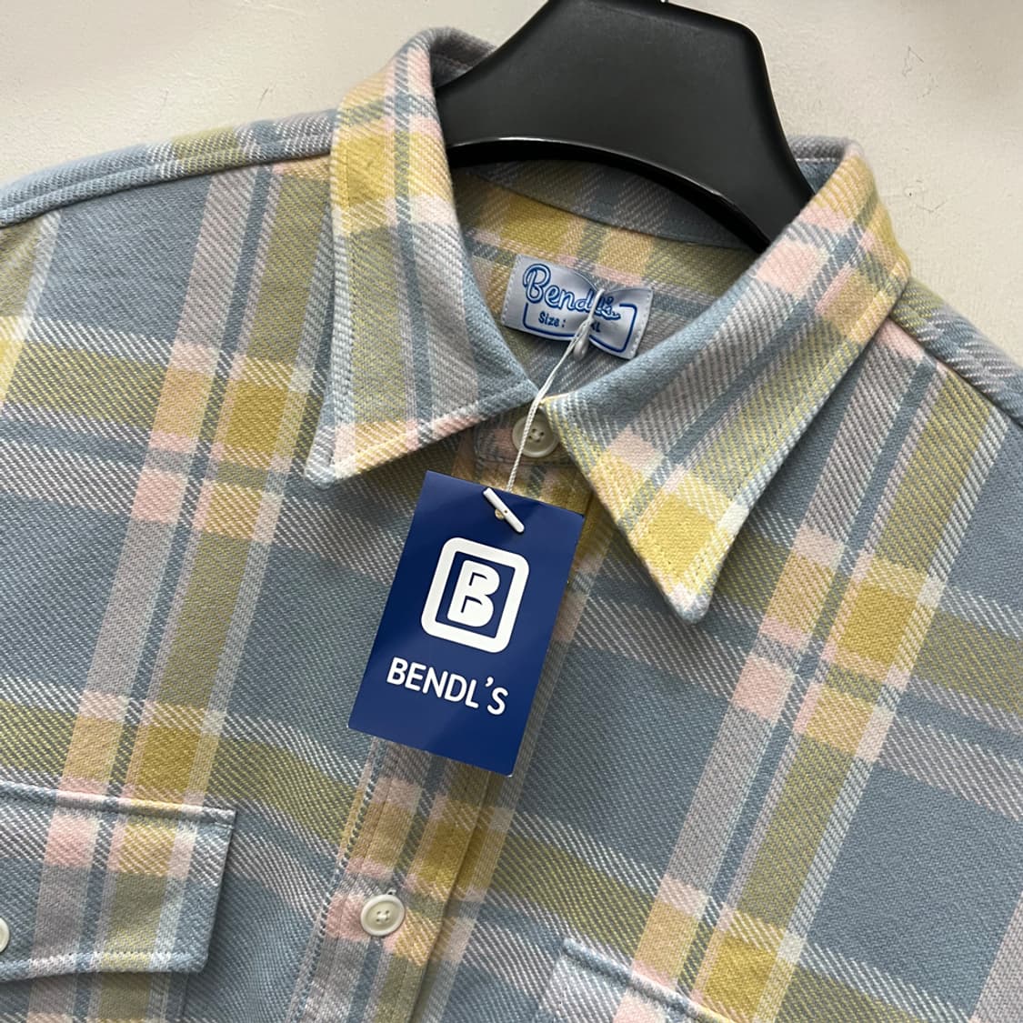 벤들스 데드스탁 체크 플란넬 셔츠 남방 XL 상품이미지4