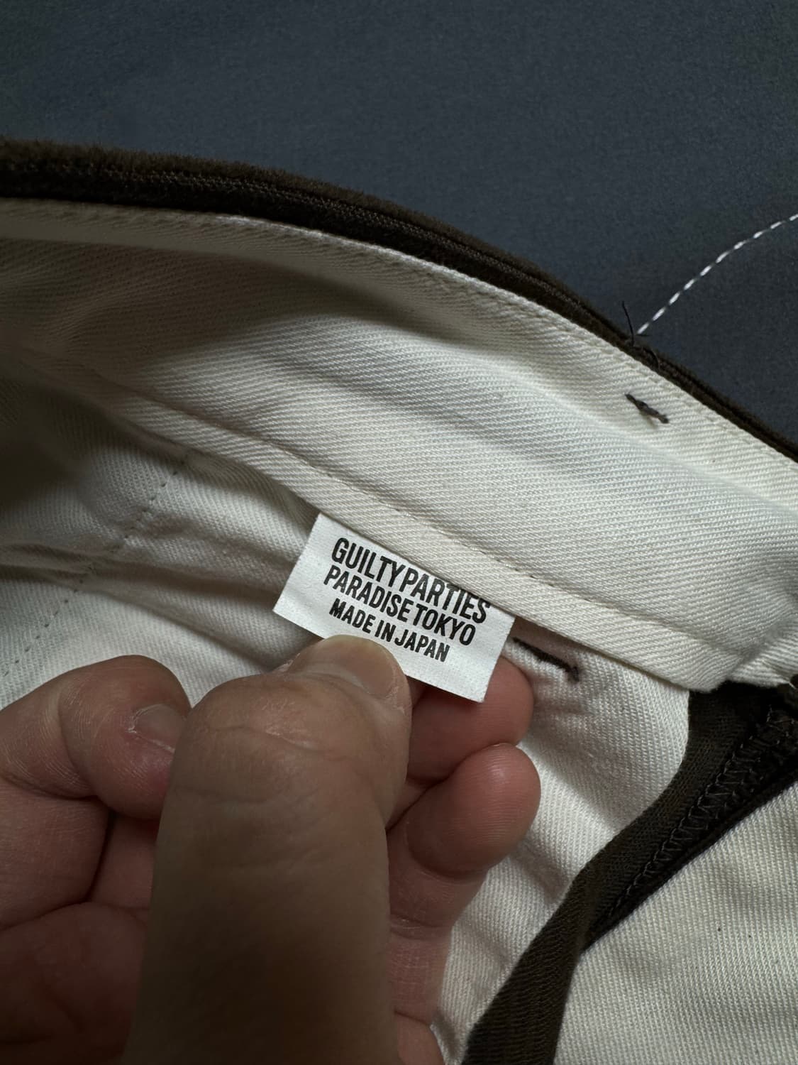 [M] 와코마리아 23FW 코듀로이 브라운 팬츠 상품이미지5