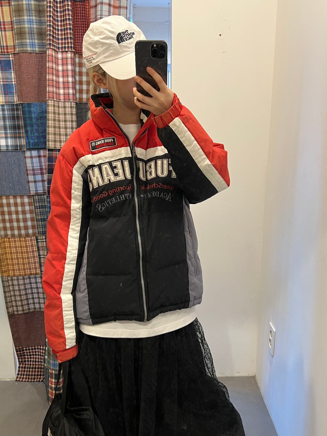 푸부 진스 레이싱 퀄팅 패딩 상품이미지1