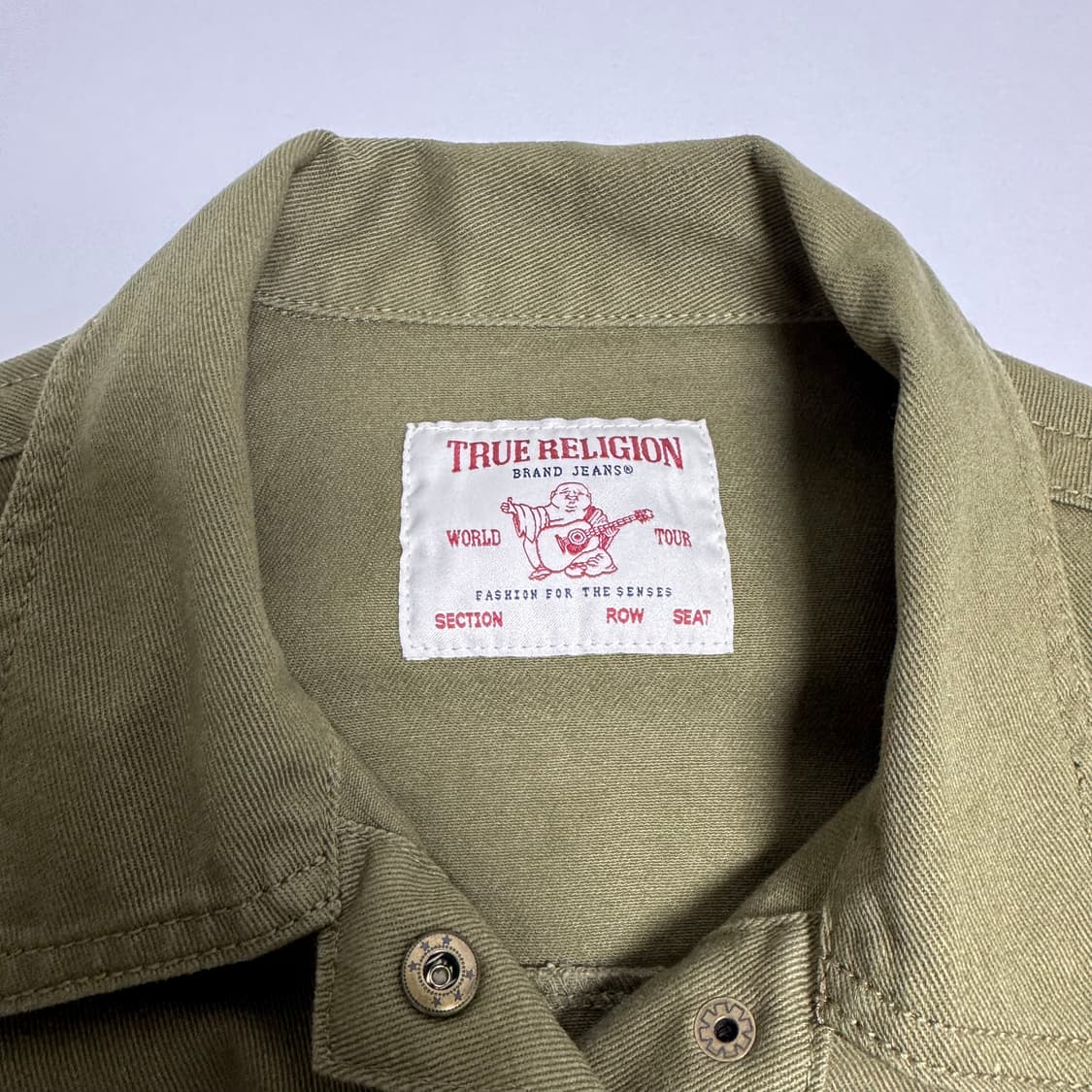 (W)TRUE RELIGION 트루릴리젼 카키색 퀼팅 자켓 상품이미지2