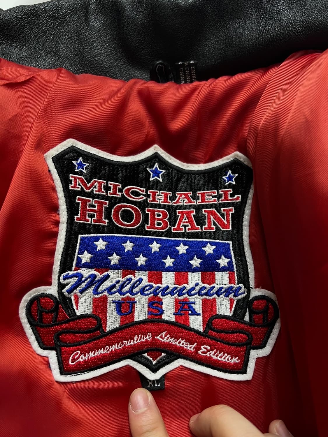마이클호번 밀레니엄 성조기 가죽자켓 상품이미지6