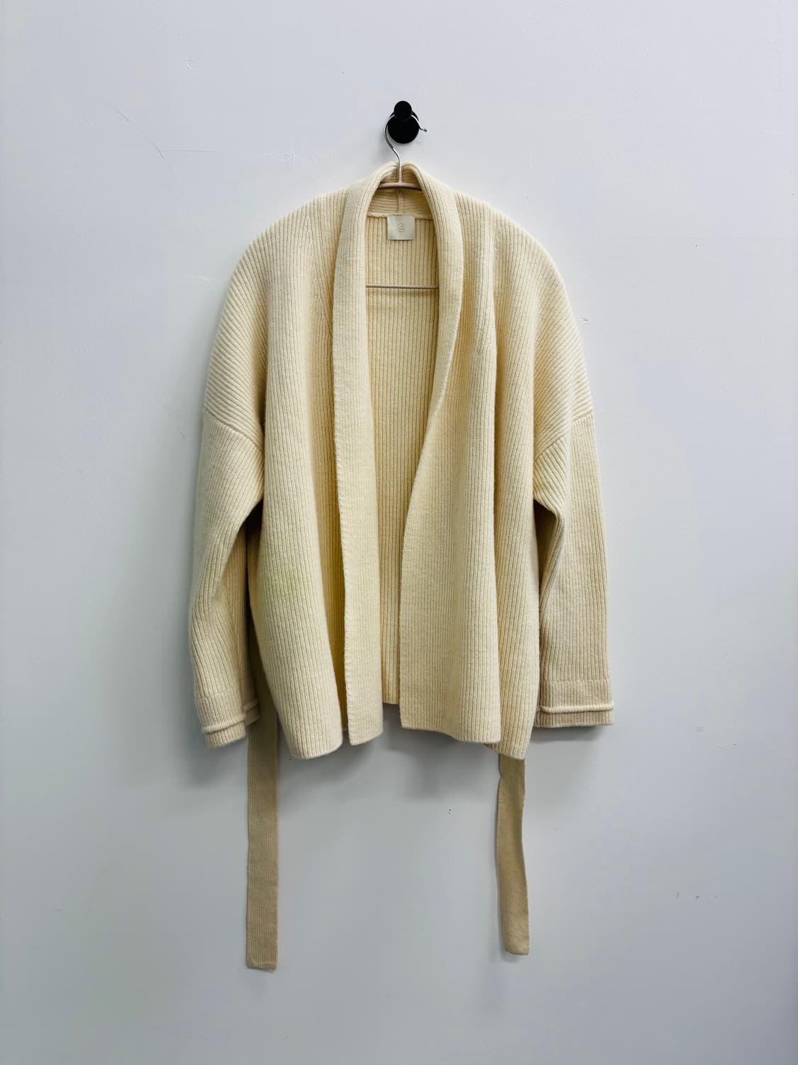 UMER(유메르) 프리미엄 울 & 캐시미어 리브드 로브 가디건 상품이미지1