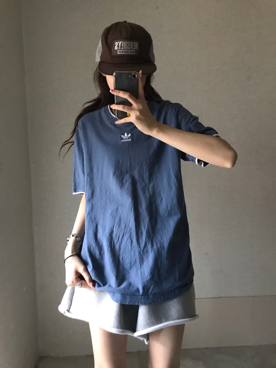 아디다스 뮤트블루 반팔티셔츠 상품이미지2