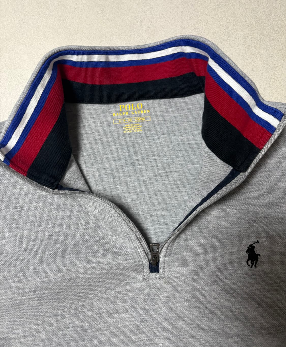 폴로 반집업 그레이M 상품이미지3