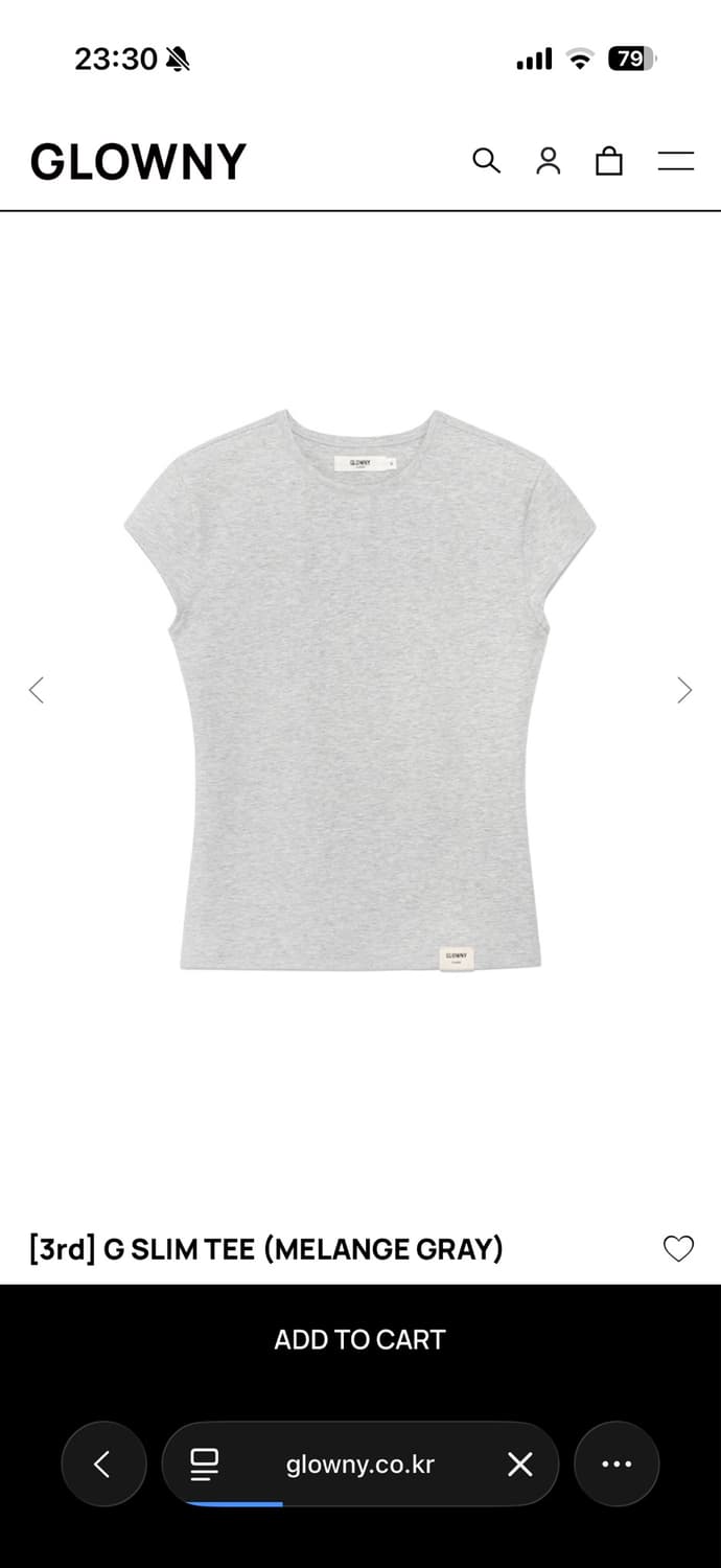 Glowny g slim tee 글로니 지 슬림 티 상품이미지2