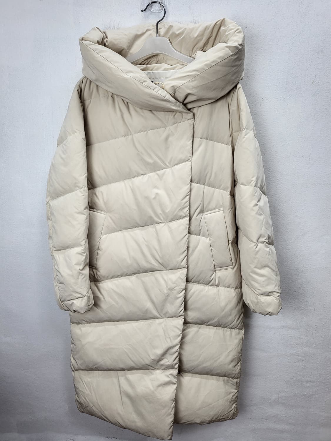 SI 롱다운패딩 크림아이보리 95 M 새제품 상품이미지6