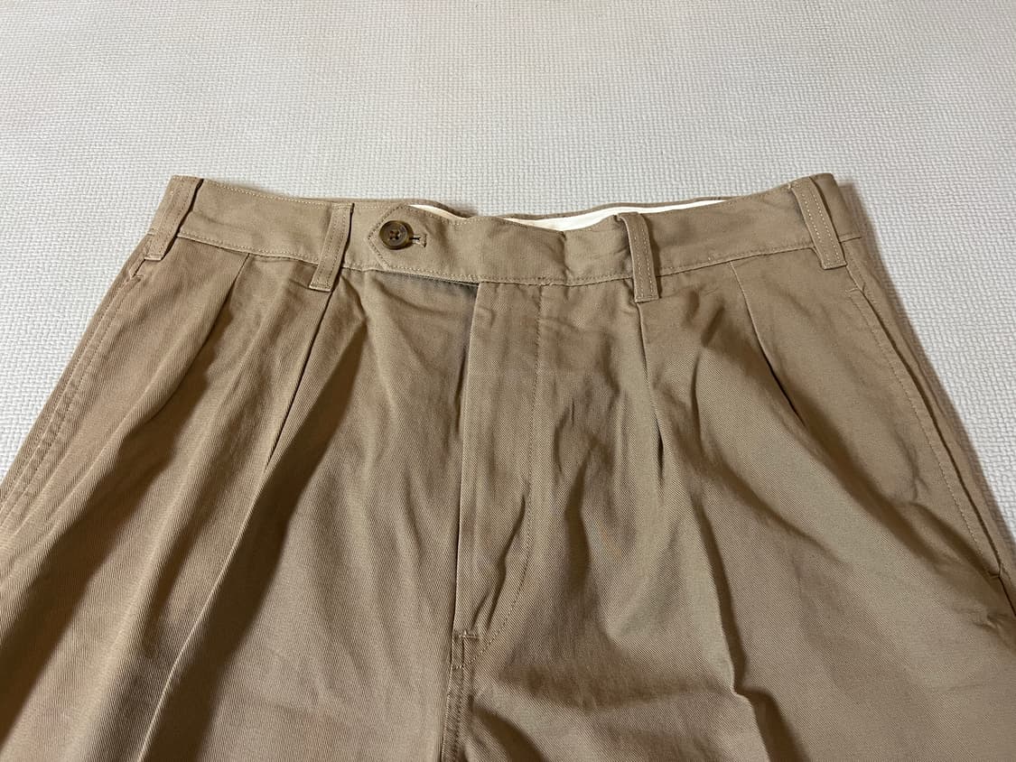 무료배송 - 새제품 유니클로 U 투턱 와이드팬츠(베이지) 36 상품이미지2