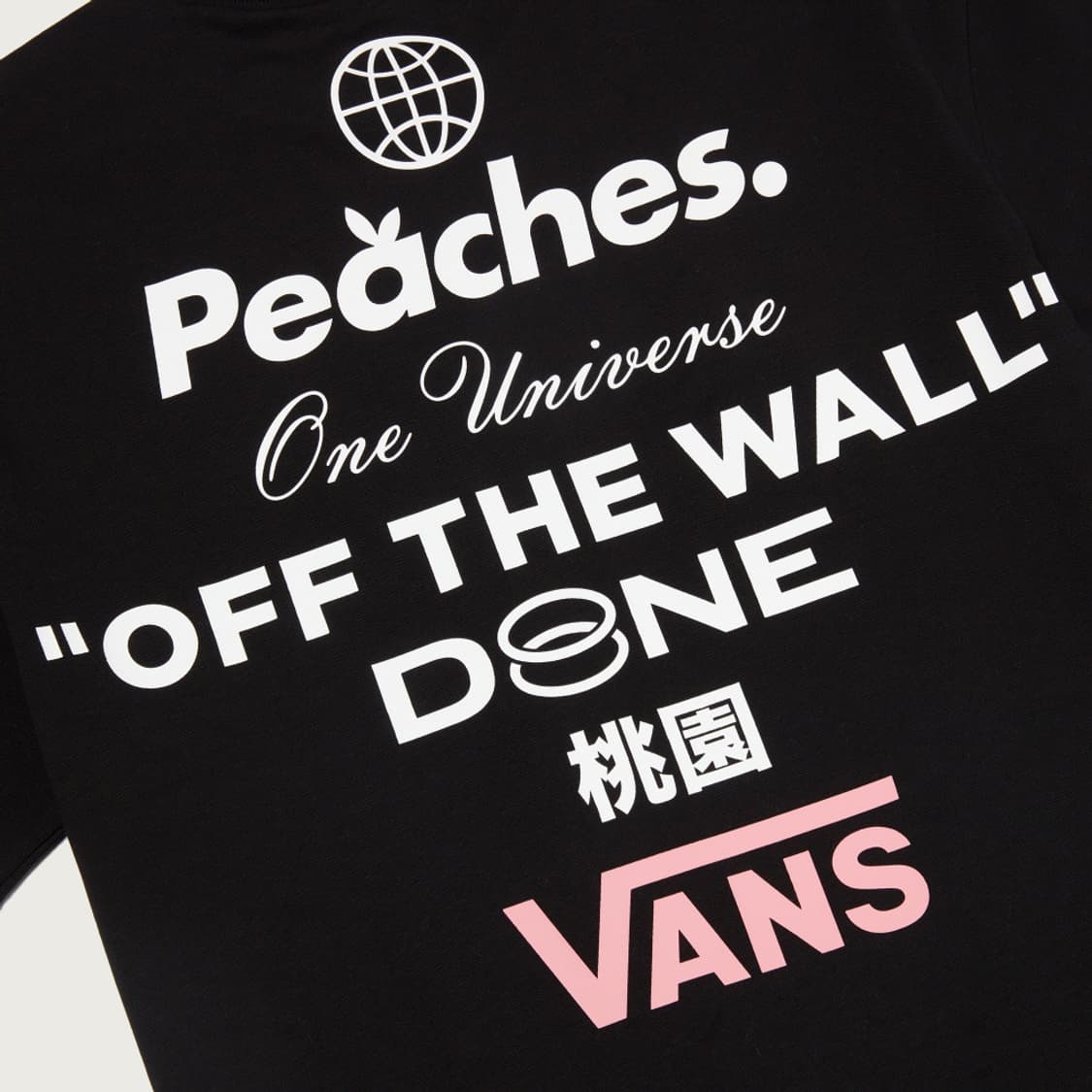 [L] 반스 x 피치스 스테이플 숏슬리브 티셔츠 블랙 상품이미지5