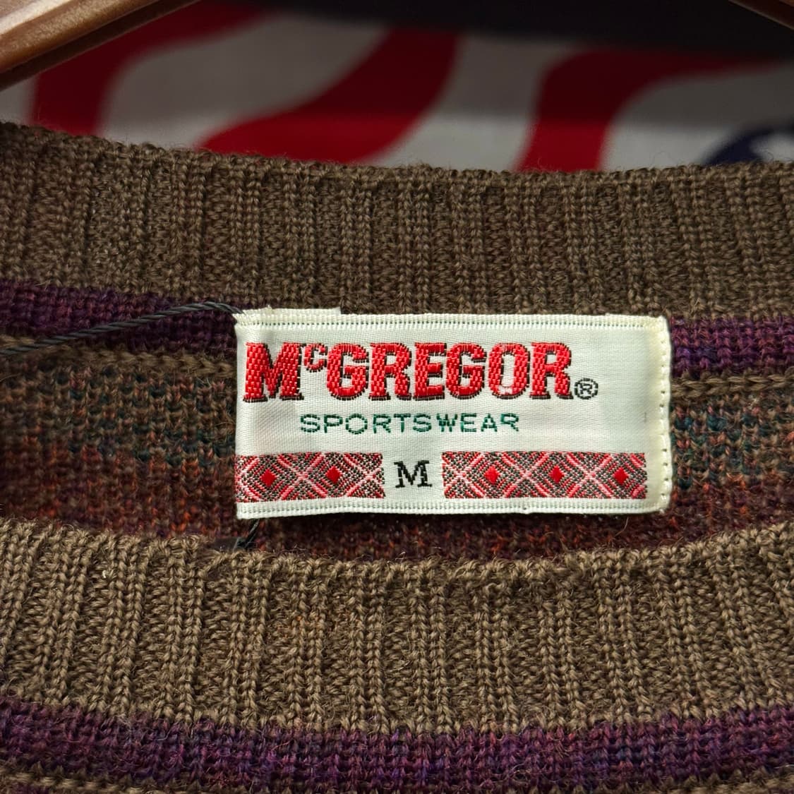 90s 맥그리거 네이티브 패턴 짜임 빈티지 에스닉 패턴 니트 상품이미지6