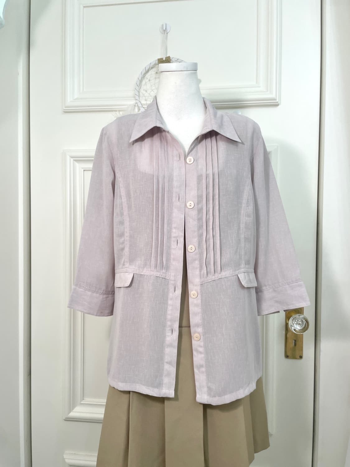 mute lavender summer blouse jacket 상품이미지1