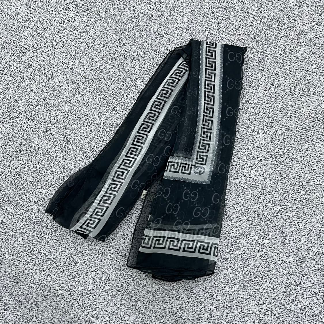 실측확인 고급 실크 스카프 0403M 상품이미지1