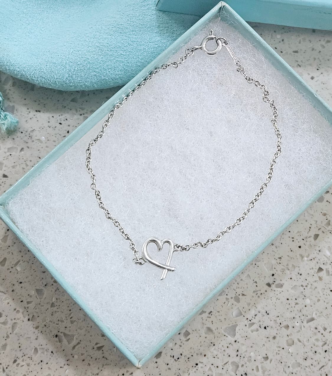 티파니앤코 러빙하트 팔찌 실버 M사이즈 17.8cm [정품/풀구성] 상품이미지1