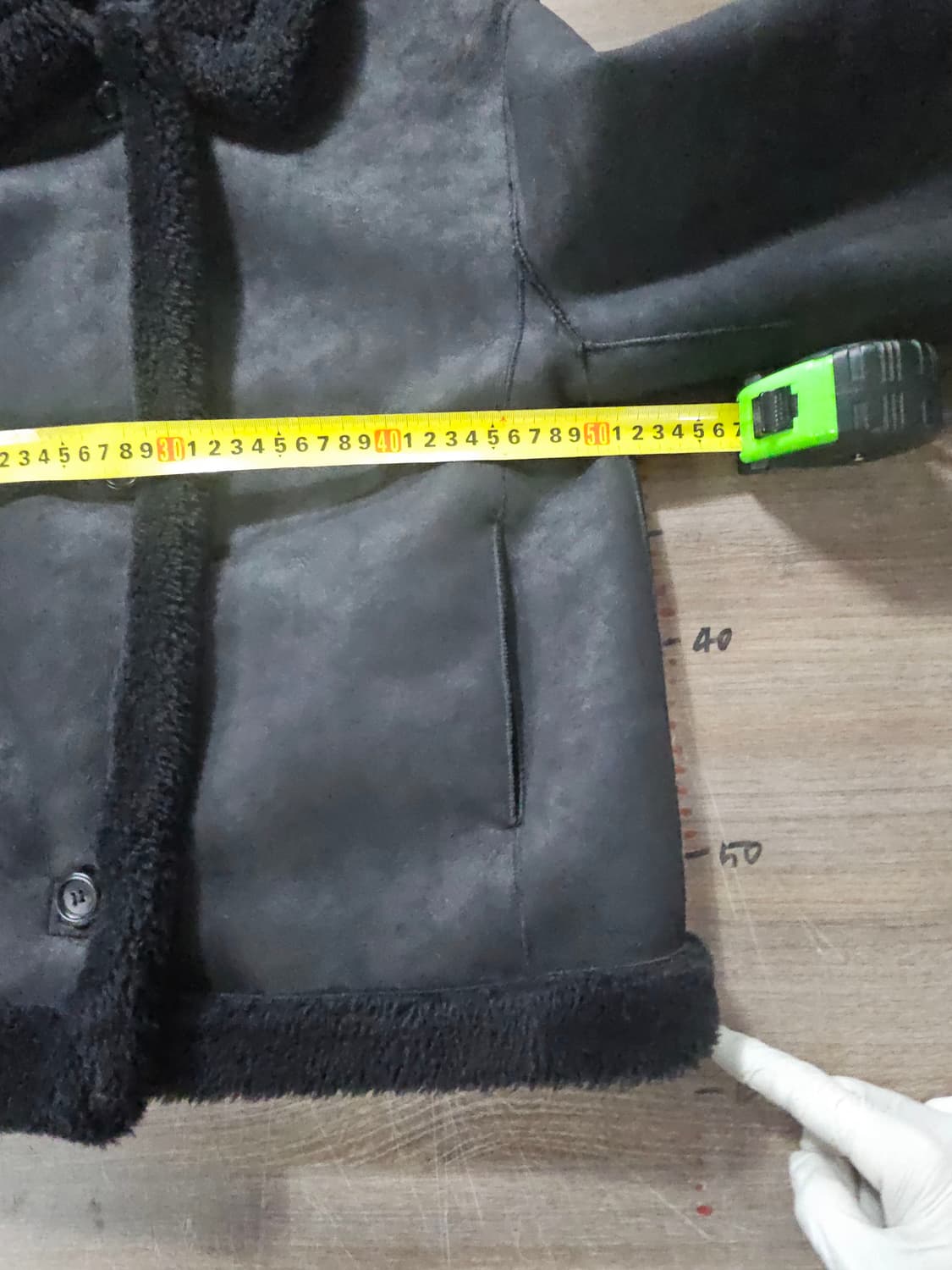 자라 블랙 무스탕 자켓 M 상품이미지5