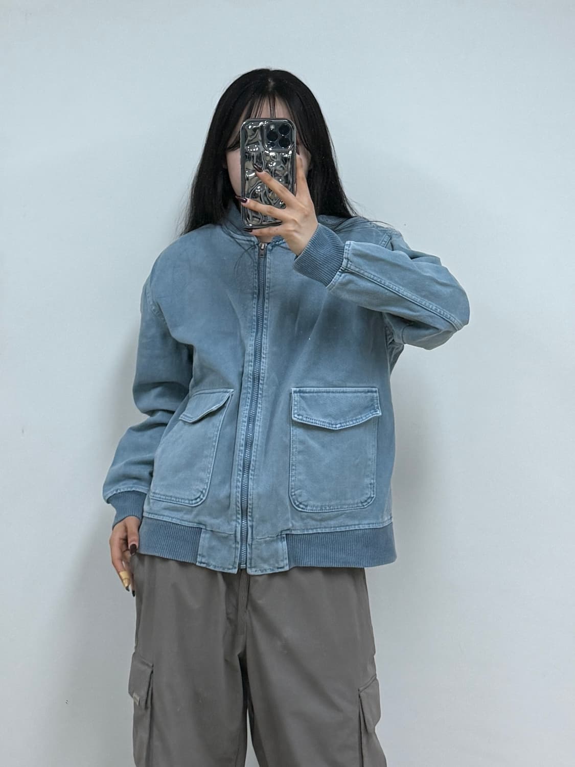 피츠 데님 블루종 자켓 E9 상품이미지1