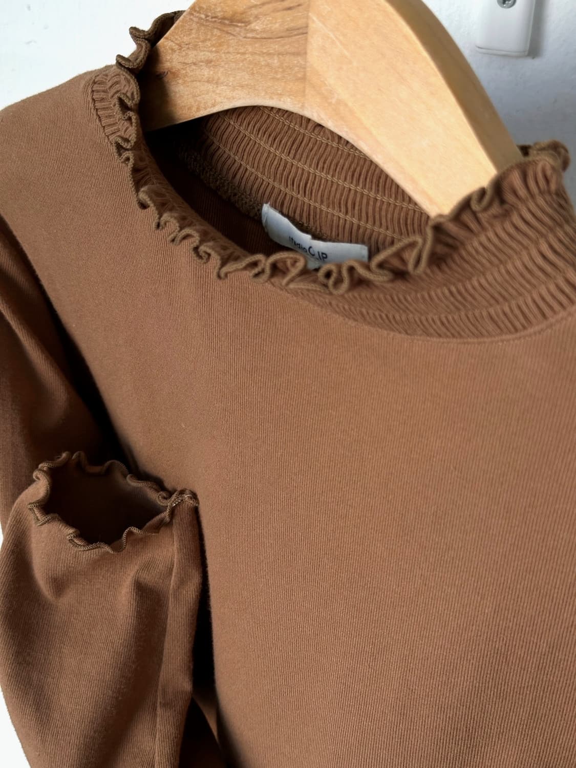 Shirring neck high gauge fabric stretche 상품이미지3