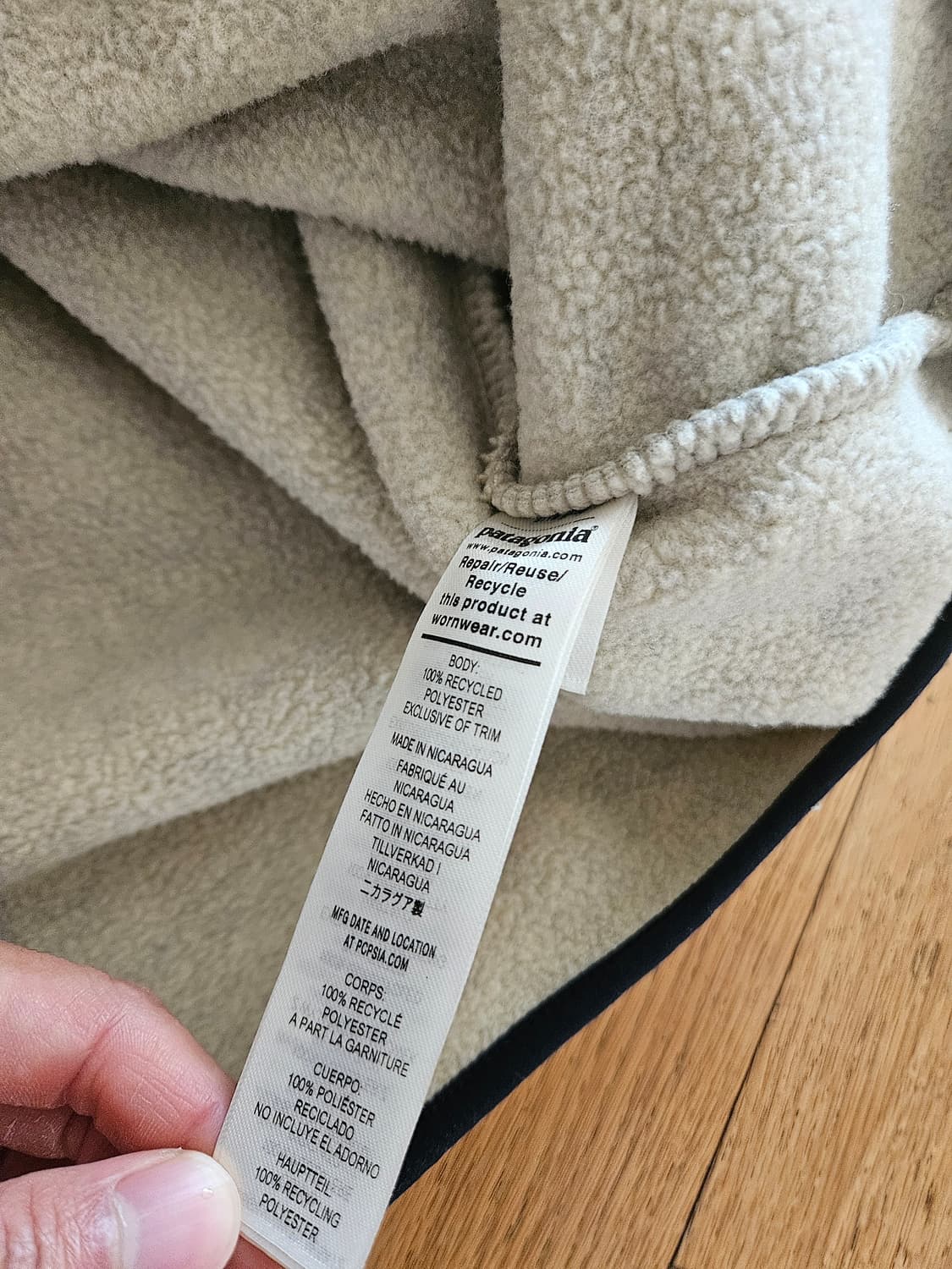 파타고니아 xl 오트밀 헤더 헤비웨이트 신칠라 아노락 플리스 후리스 상품이미지5