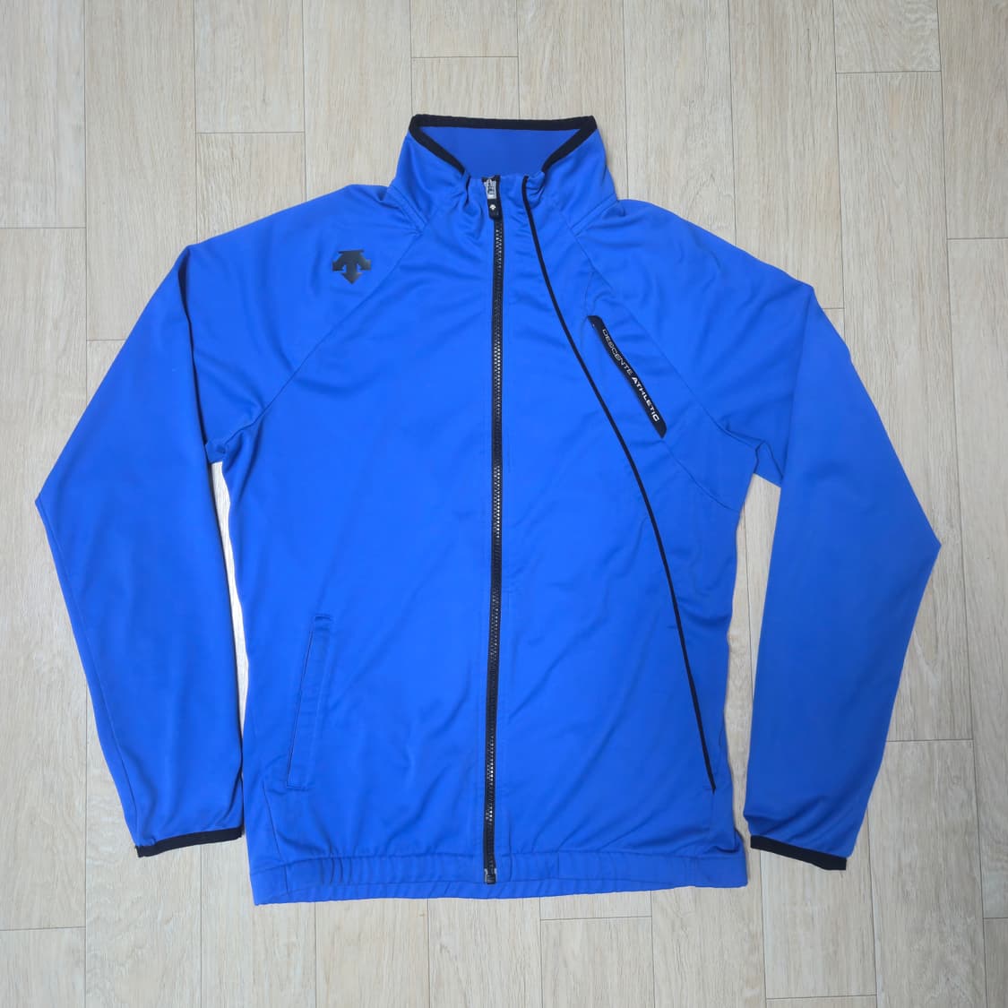 100) 데상트 애슬레틱 블루 트레이닝 집업 져지 상품이미지2