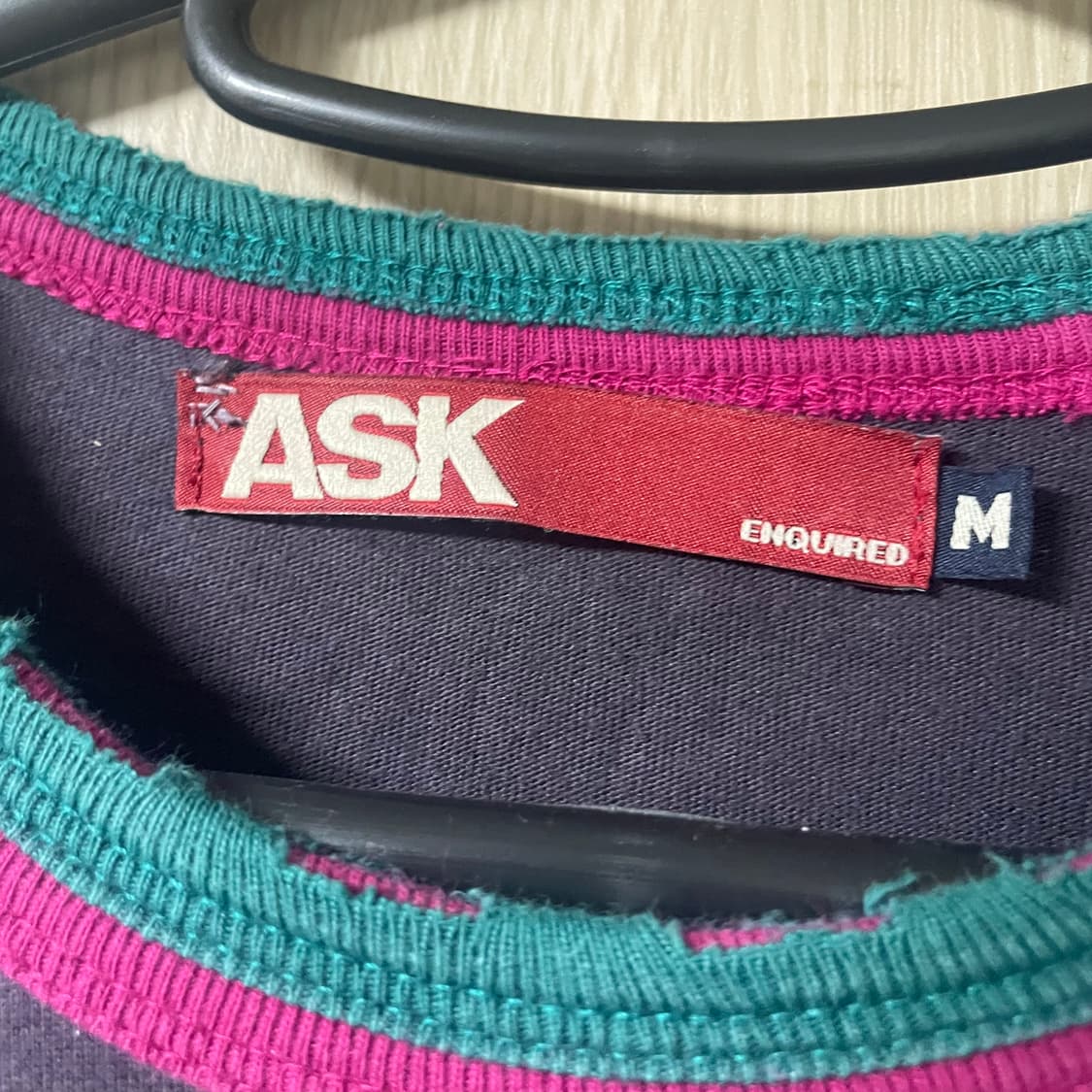 Ask 퍼플 그런지 롱슬리브 M 상품이미지2