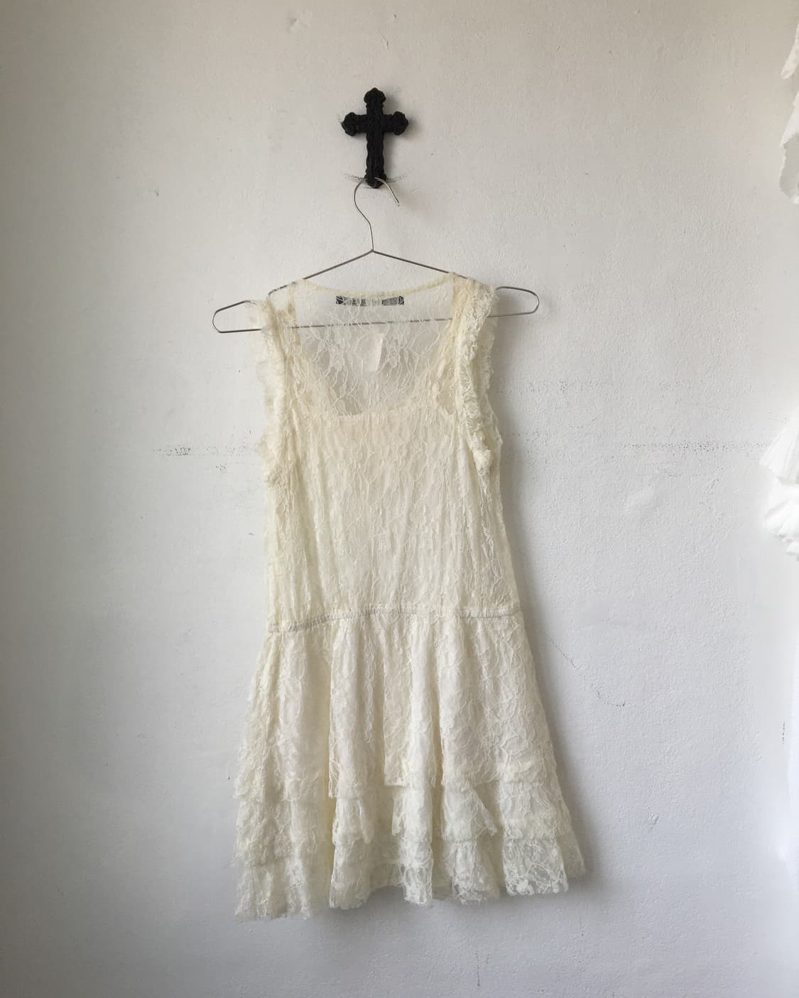 Crochet point lace sleeveless onepiece 상품이미지4