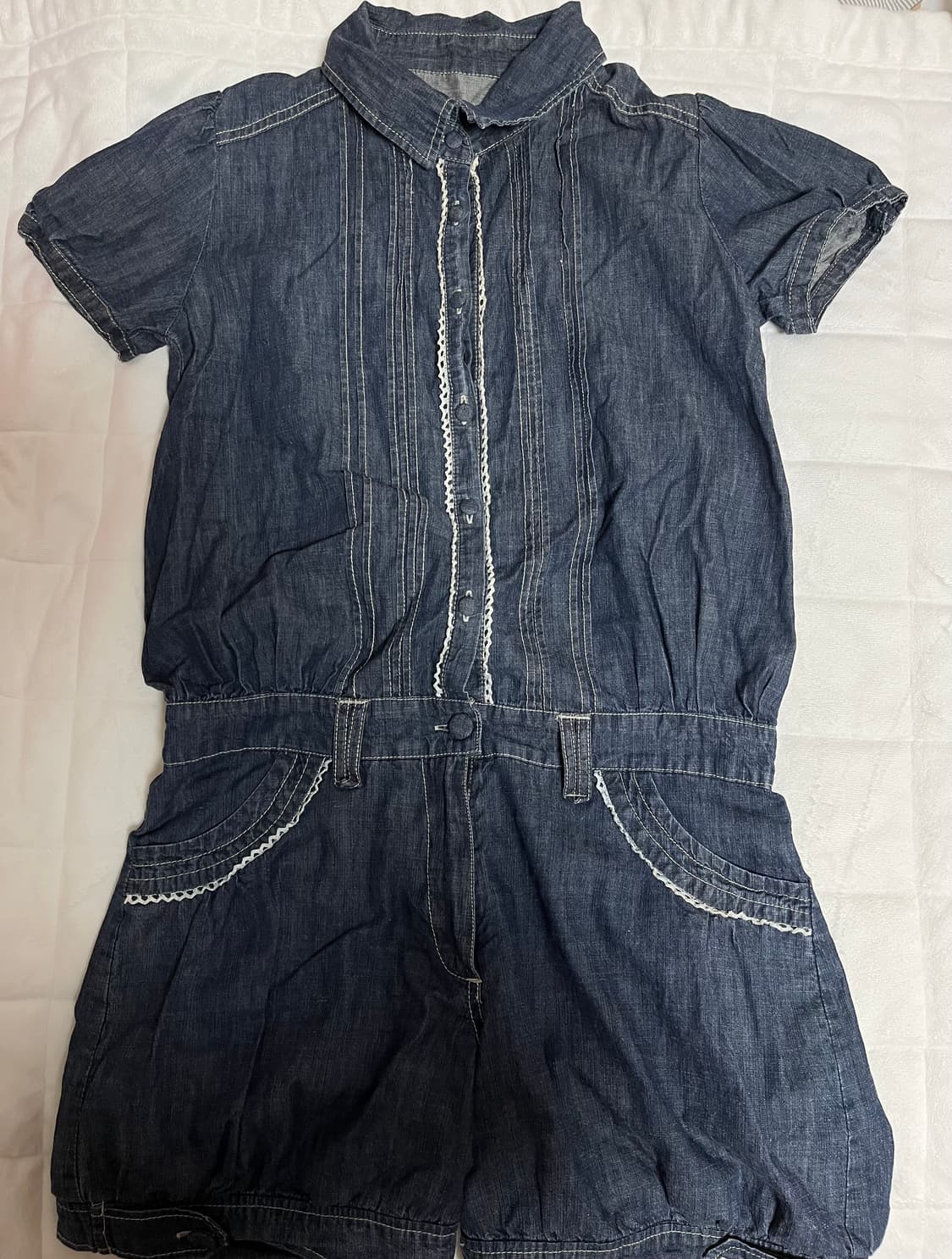 엑시즈팜 핀턱레이스 점프수트 상품이미지1