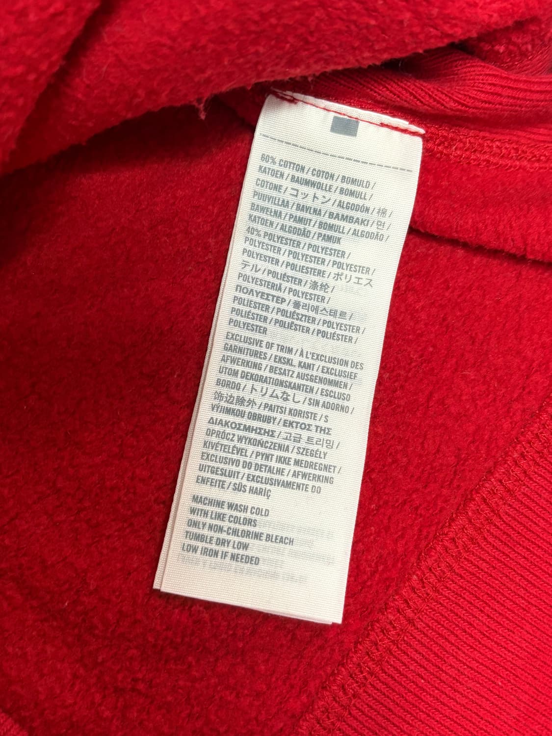 아베크롬비 딱붙핏 레드 후드집업 상품이미지4