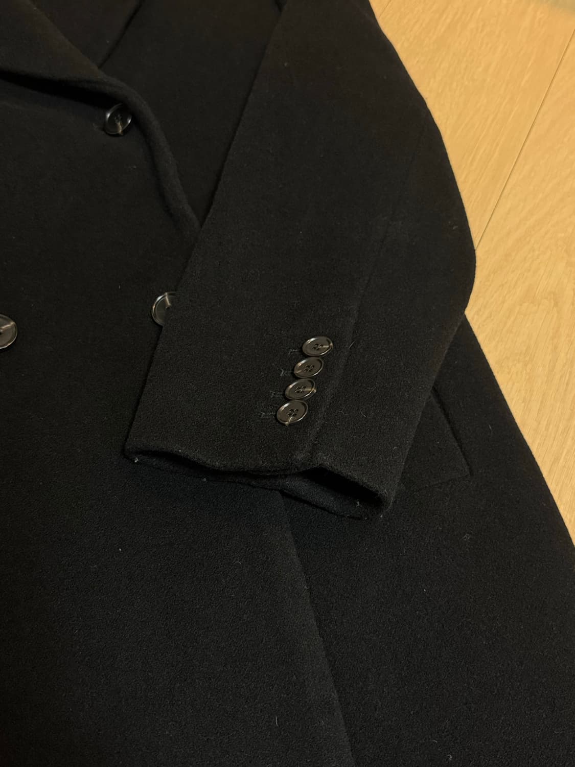 [38] 코스 cos 더블 브레스트 코트 블랙 상품이미지5