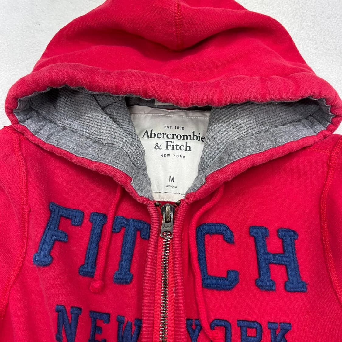 Abercrombie red hood zip-up 상품이미지6